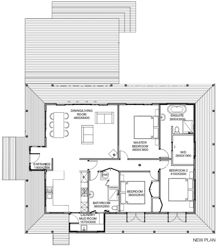 New floor plan for Woodrow House